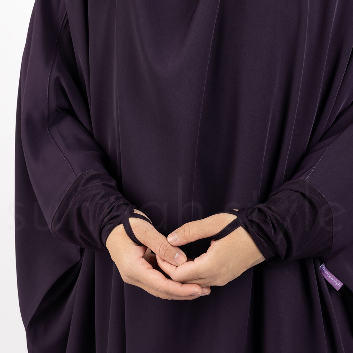 Sunnah Style Signature Jilbab Top Knee Length Dark Violet